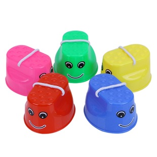 Supply kindergarten plastic stilts children stilts children stilts smiling face stilts