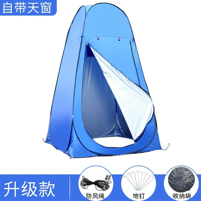 Set up a Tent, Avtomobil dam çadırları - blue-upgraded-model-silver-painted-rear-window-sunroof-single-121219m