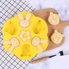 Covered white cooled gelatin fruit jelly mold bowl cake baby food mold small rabbit mold cat claw mold rice cake mold