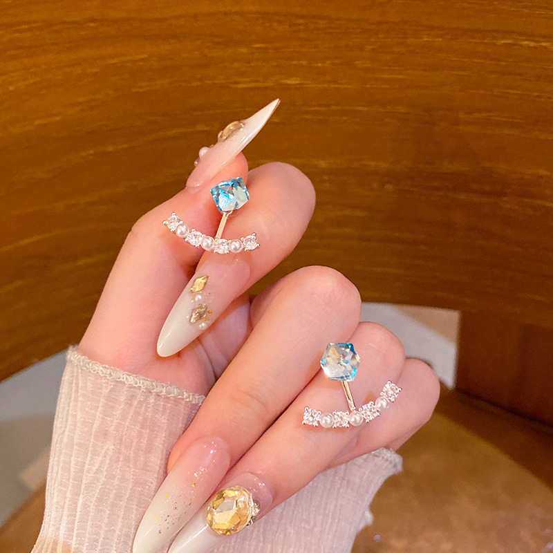 超闪锆石星星一款两戴耳环女小众设计高级感耳钉精致独特绝美耳饰|undefined