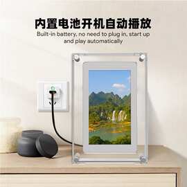 5寸7寸10寸透明亚克力数码相框视频图片音乐播放器 电子相册礼品