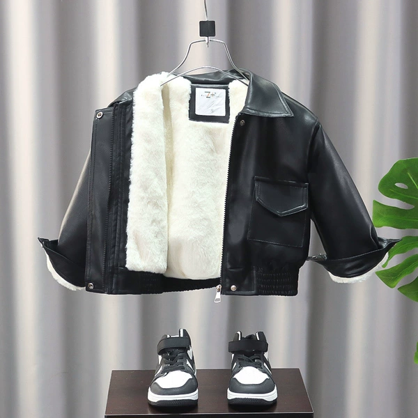 Black warm jacket