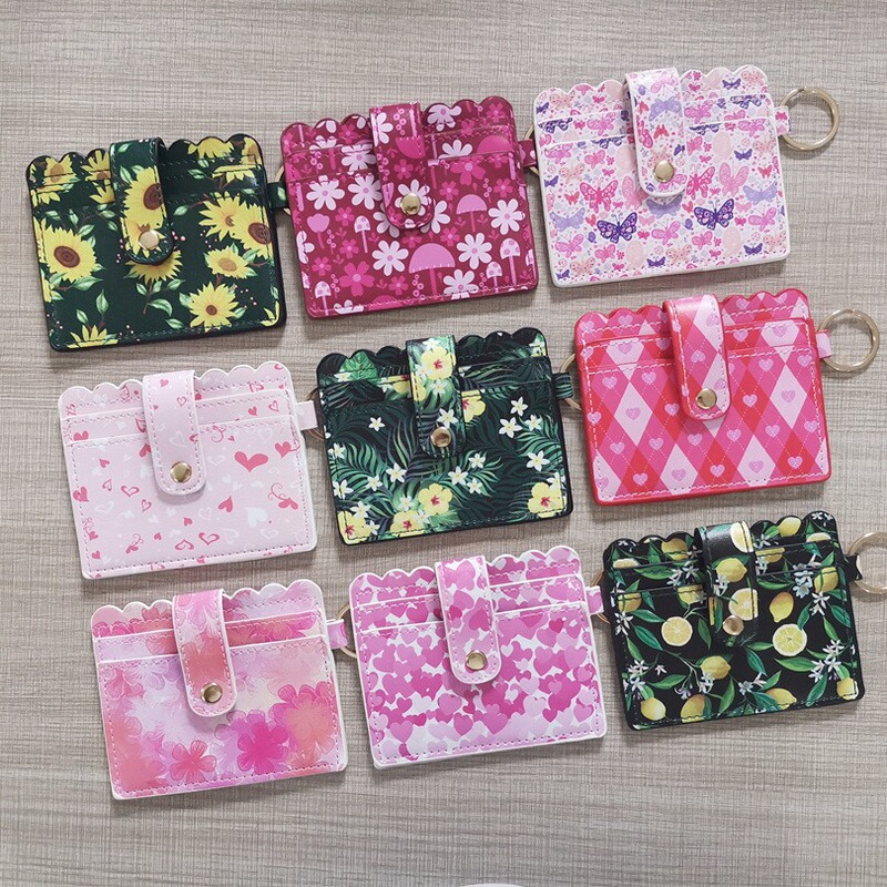 Foreign Trade Popular Printed Coin Purse Pu Leather Card Holder Small Wallet Bus Card Holder Cow Pattern Women's Bag Manufacturer