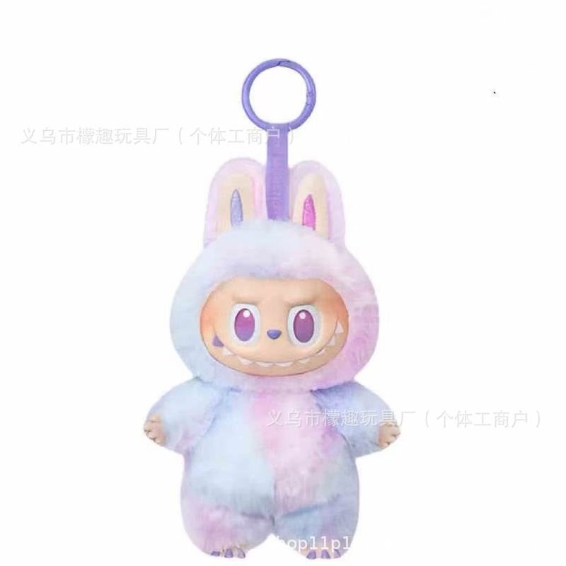 祖国版拉布布labubu毛绒二代泡泡玛特搪胶娃娃公仔钥匙扣潮玩盲盒|undefined
