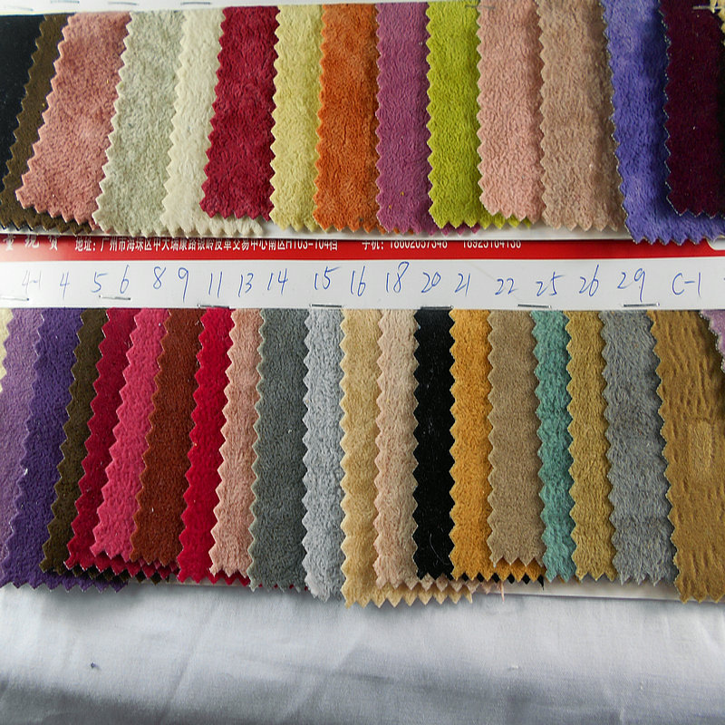全棉纱布底植绒毛尼龙毛加厚冰花绒沙发布钻石绒布软包鞋服装面料