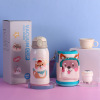 Children's glass, cute thermos stainless steel with glass