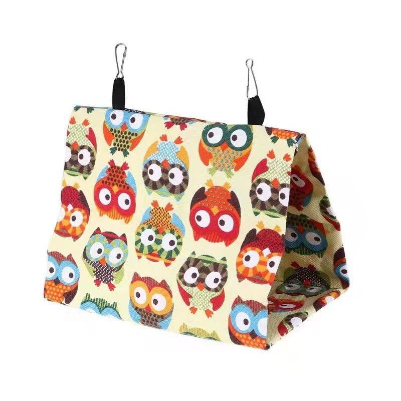 Летний холст попугай Птичье гнездо хлопковое гнездо попугай гамак Птичий дом подставка для птиц палатка для птиц попугай треугольное гнездо