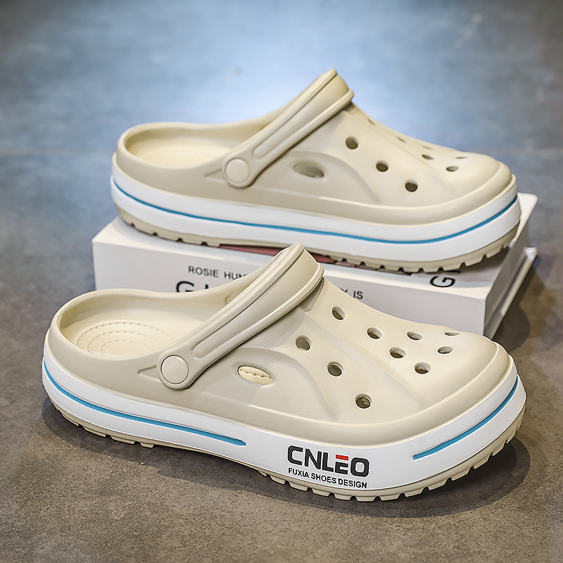 Zapatos de verano para hombres antideslizantes al aire libre sandálias de viaje de playa para interiores zapatillas de soleas gruesas