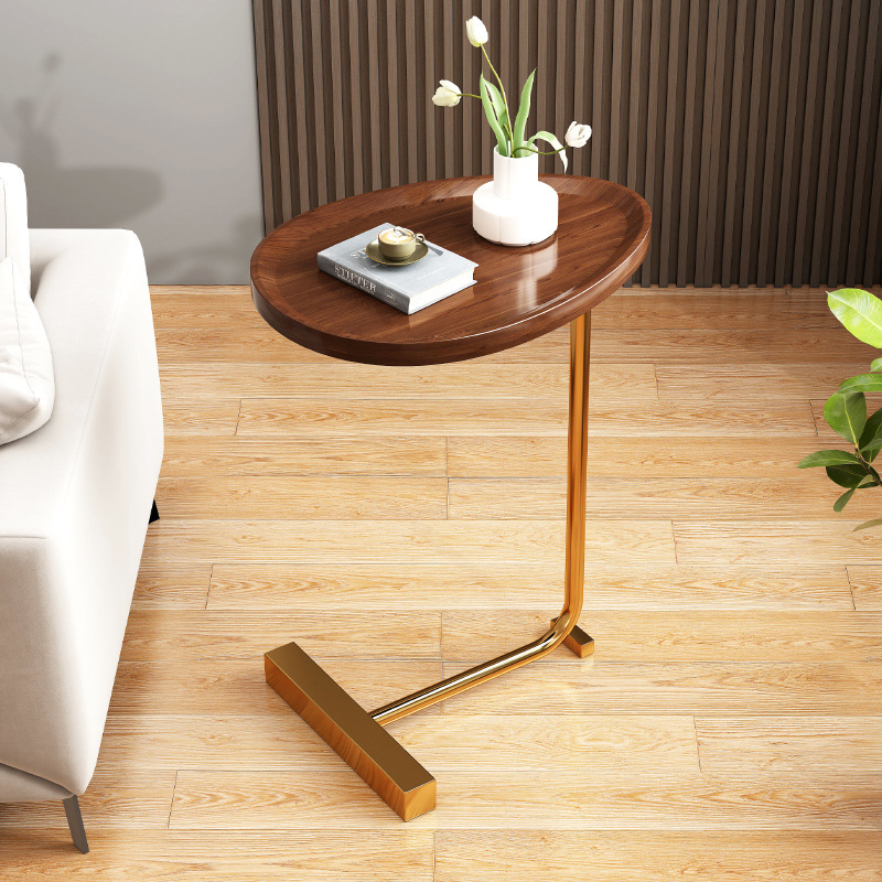 Mesa auxiliar pequeña mesa de café estilo italiano luz sofá de lujo armario lateral móvil simple pequeño apartamento mesita de noche mini mesita de noche mesa pequeña