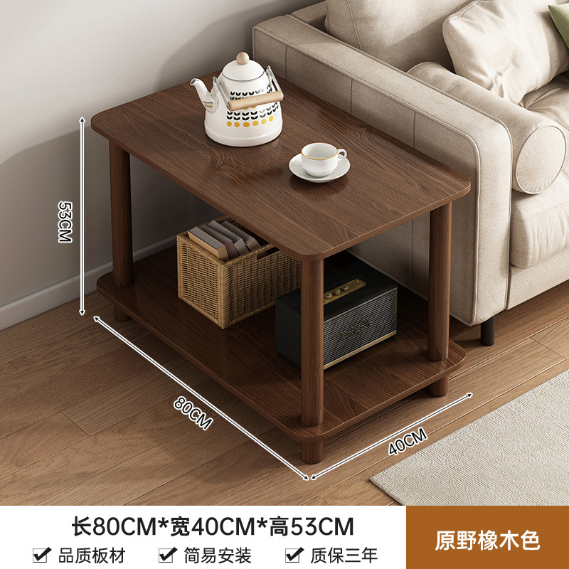 Mesa de cabecera para alquiler de habitaciones, mesa de té moderna y simple, mesa pequeña, dormitorio simple, pequeño estante de cabecera.