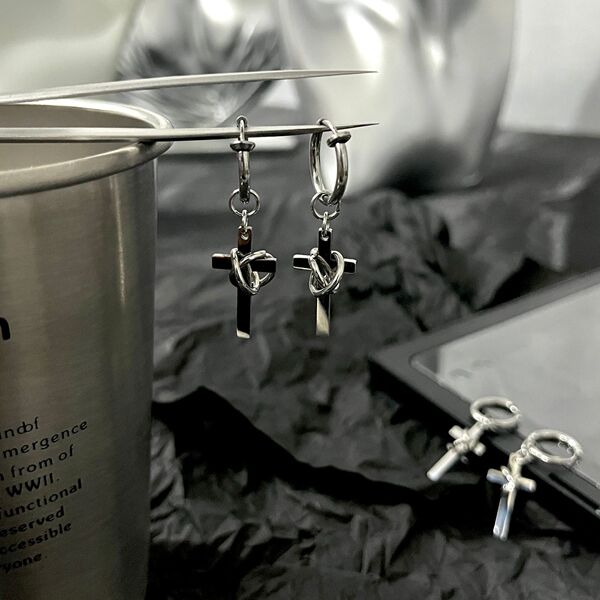 Small earrings stainless steel