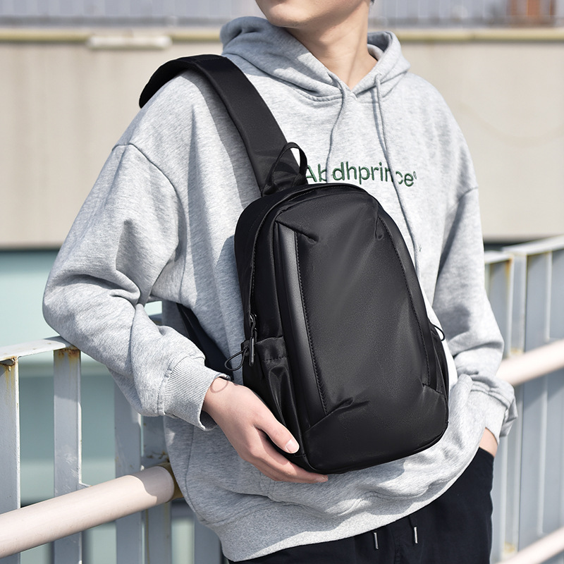 2023 nuevos hombres de moda de hombro bolsa de mensajero de moda coreana Mochila deportiva simple elegante bolsa de pecho impermeable