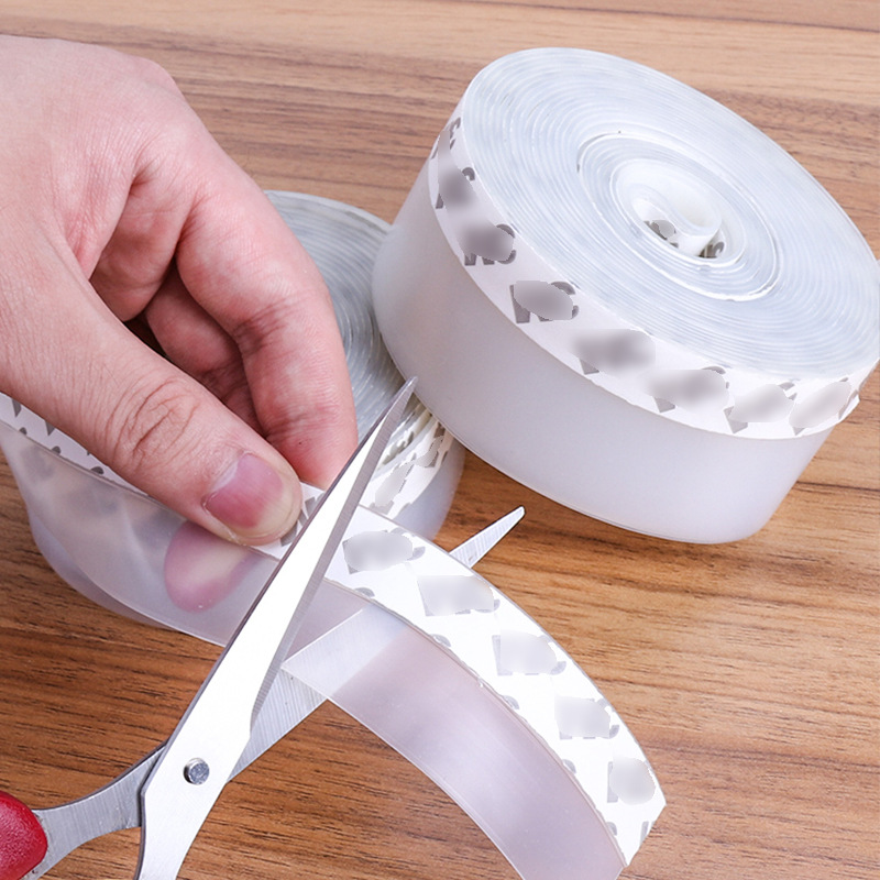 Silicone door and window sealing strips glass door wooden door gap windproof and dustproof self-adhesive strip multifunctional door bottom sealing strip