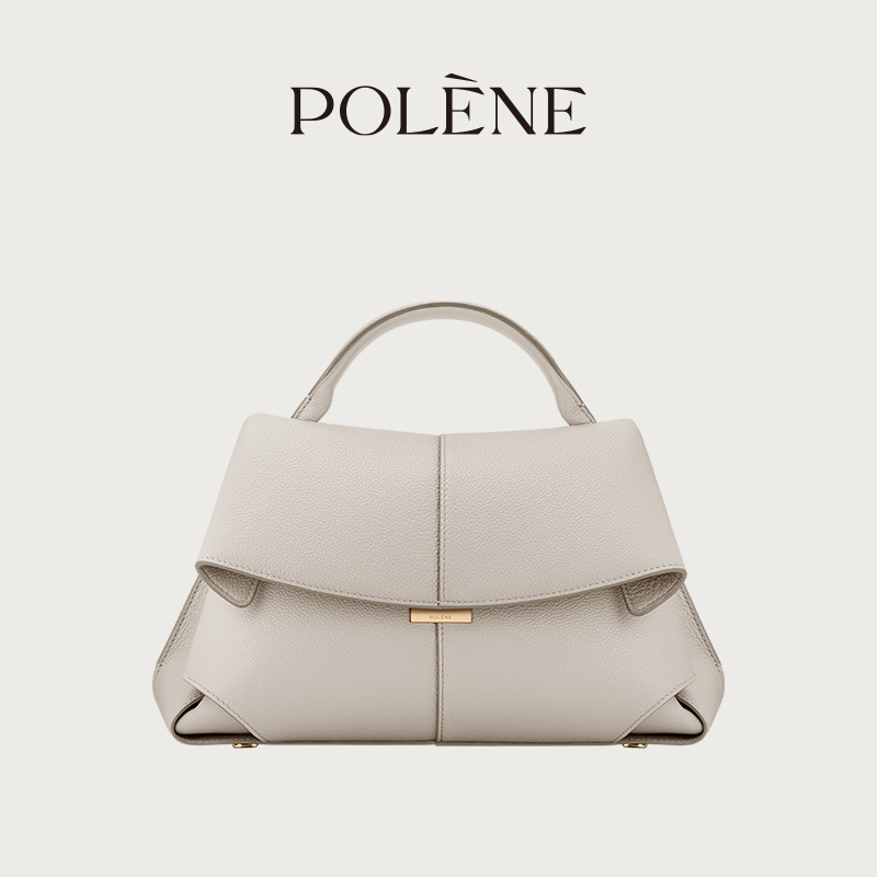 【売れ筋】POLENE スマイルバッグ ニッチデザイン 高級本革 レディースバッグ おしゃれ プリーツ ショルダーハンドバッグ|undefined