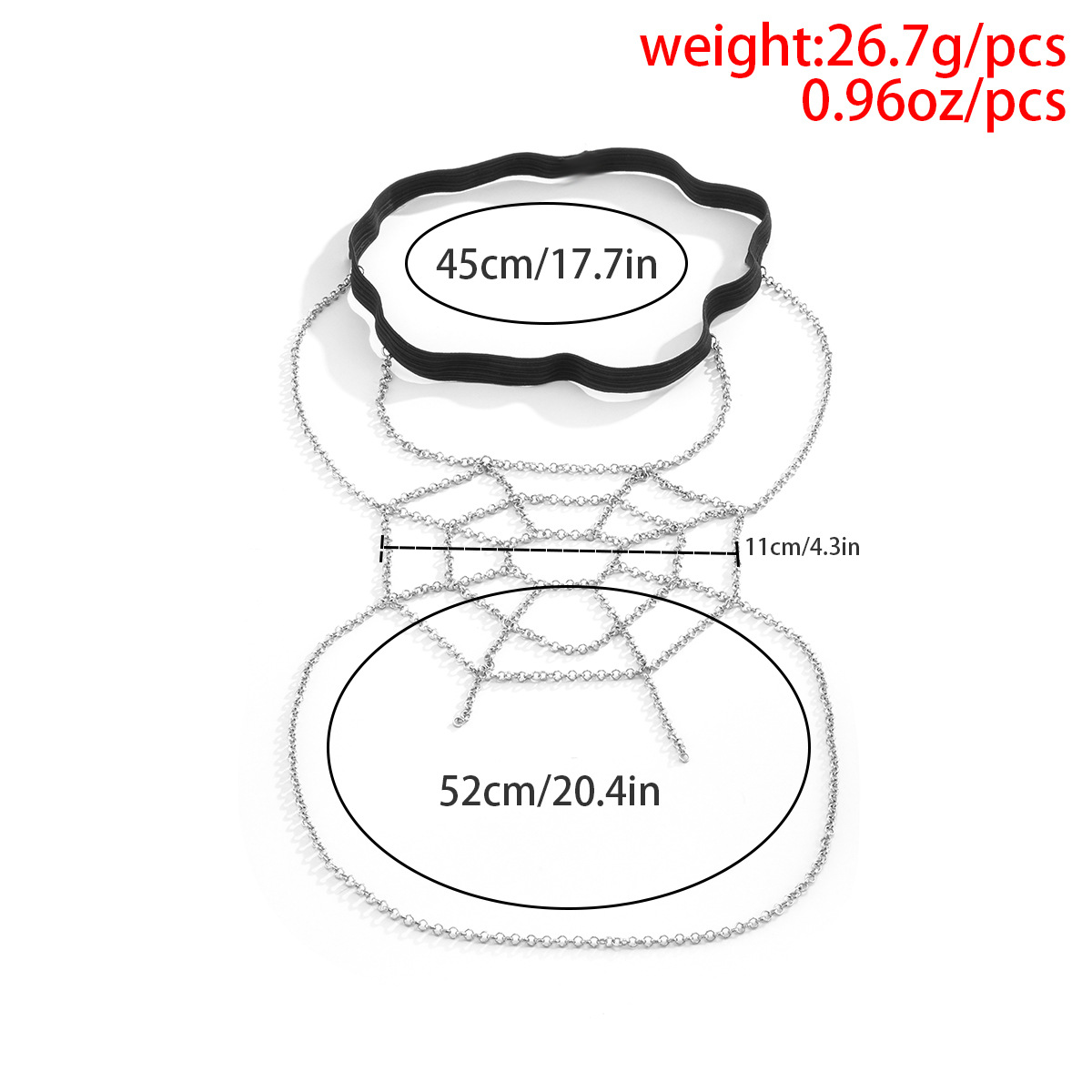 Ethnic Style Geometric Alloy Plating Body Chain