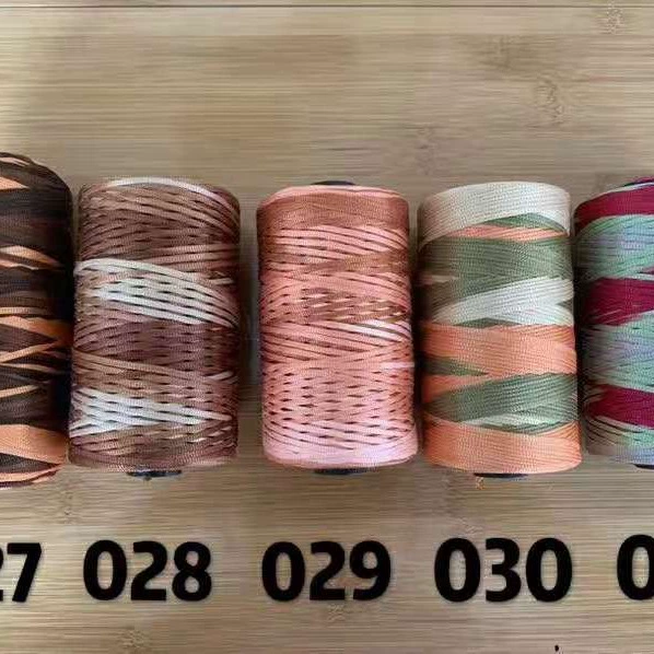 Крючок для обуви с плоской лентой, плетеная яркая шелковая нить, маленький рулон, материал для шерстяной обуви DIY