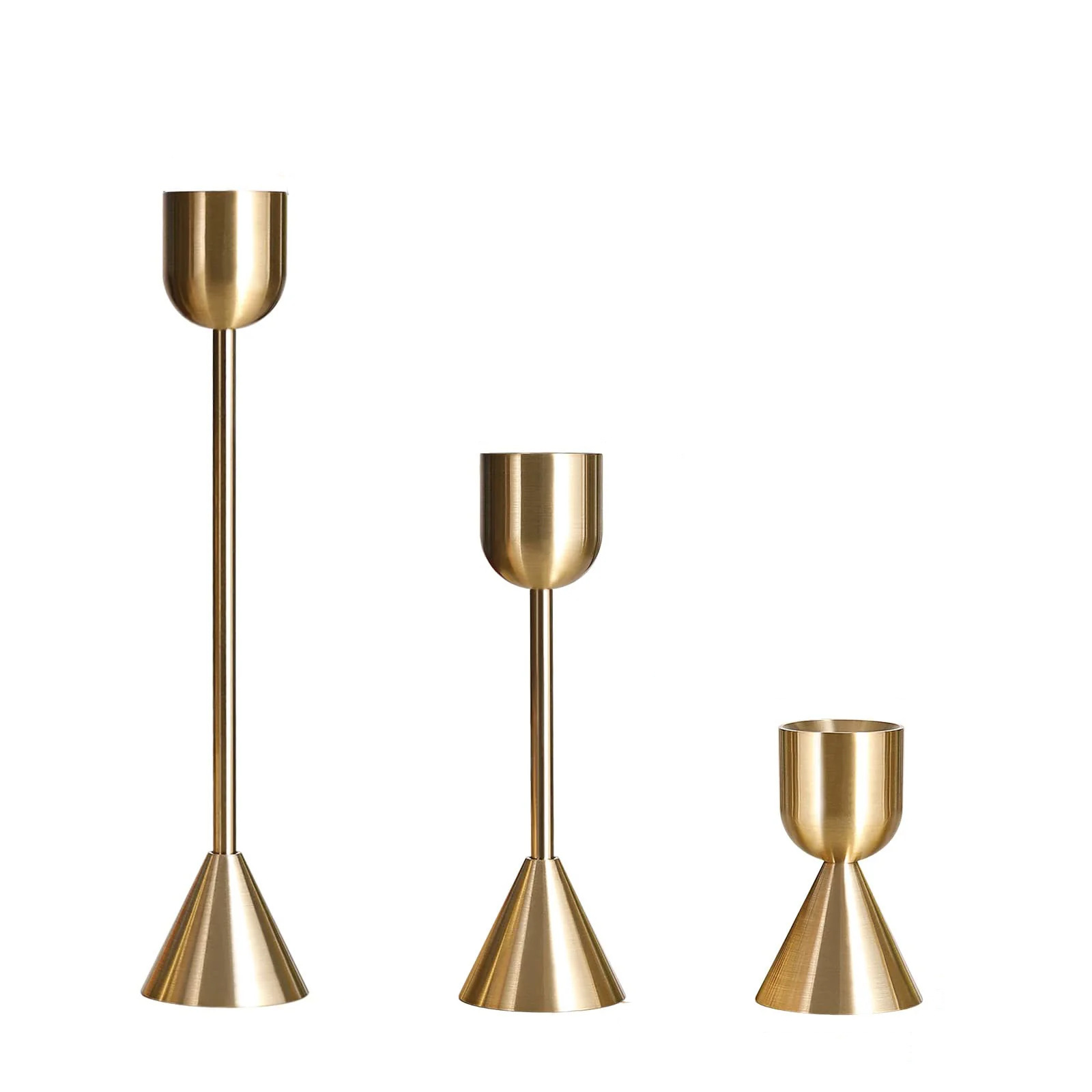 Candelabro de Metal Color Cobre Estilo Nórdico, Adornos Vintage para Velas, Decoración para Bodas, Regalos Empresariales para Sala de Estar