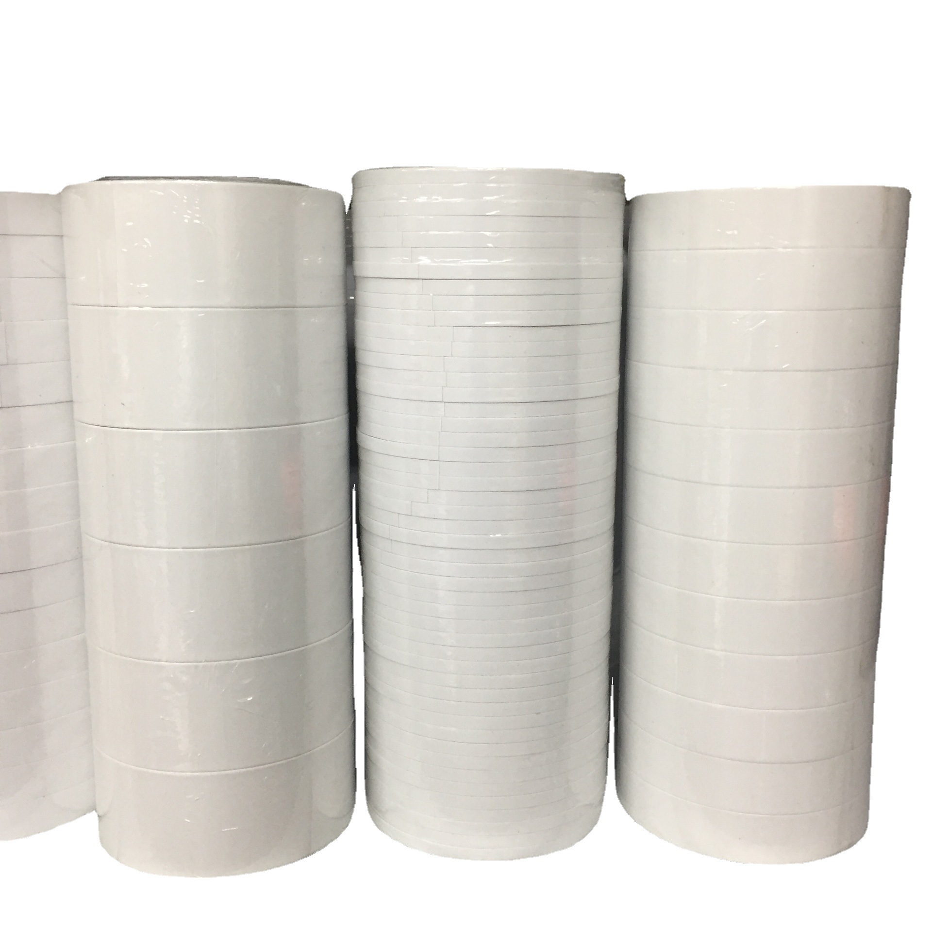 国信白油双面胶带25y白胶粘性双面胶条白色两面胶纸绣花胶带