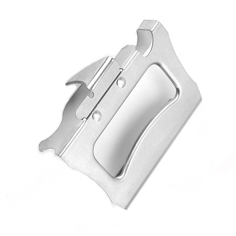 Abridor de botellas y latas multifuncional de acero inoxidable 2 en 1, abridor fácil portátil de estilo japonés