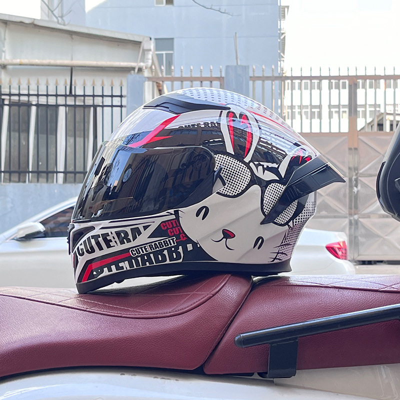 El casco completo del casco de la cola grande de la motocicleta Jiekai se puede instalar con auriculares Bluetooth