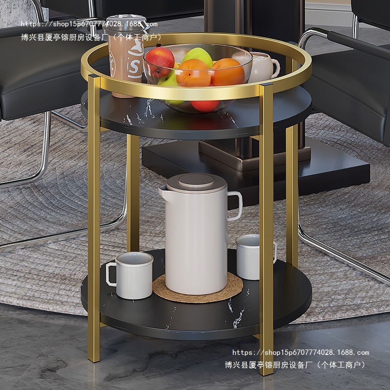 麻将机茶几双层棋牌室用烟缸茶水架麻将桌边几家用阳台小茶几桌子|undefined
