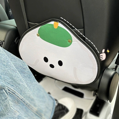 Green Hat Puppy Car Anti-kick Pad Universal Rear Seat Seat Back Anti-dirty Protective Pad Car Rear Seat Protective Pad