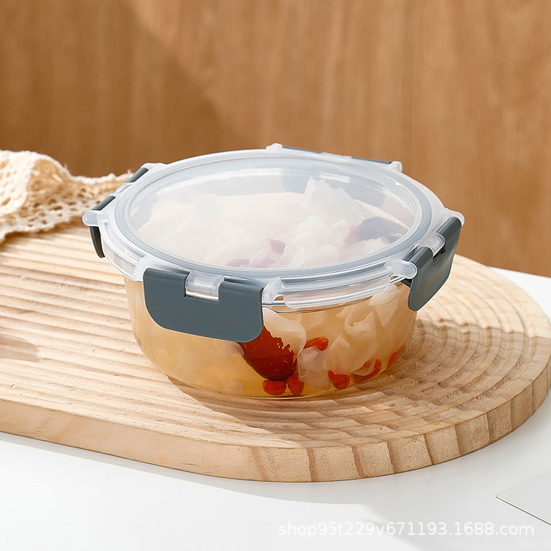 耐高温玻璃餐盒可进微波炉上班族带饭专用便当盒家用食品级保鲜盒|undefined