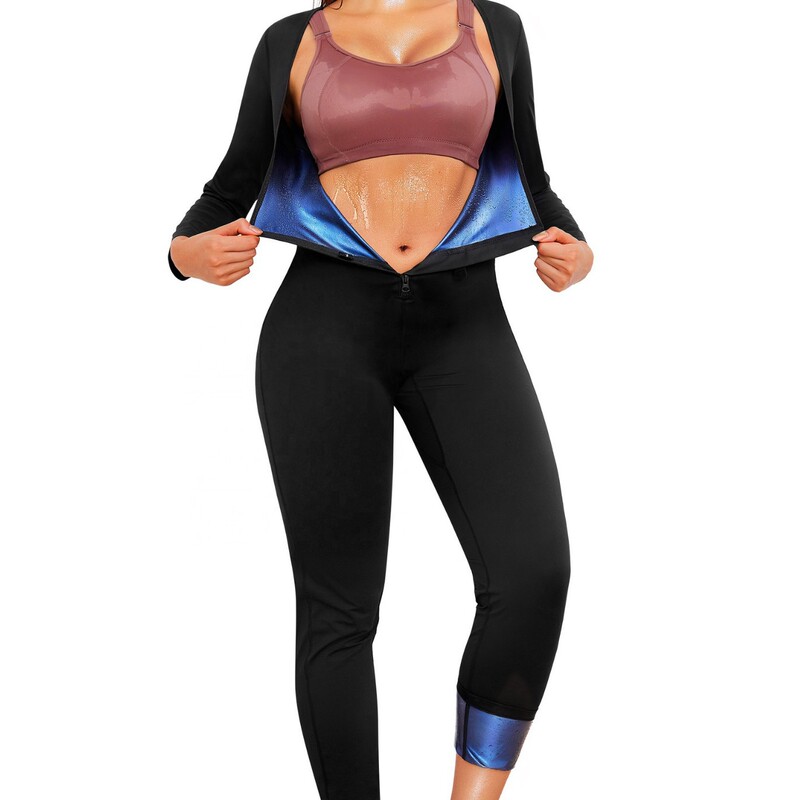 Cross-Border Best-Selling Women's One-Piece Shapewear, High-End Fitness Yoga Training Clothes, Weight Loss Sweat Clothes, Breast Support Shapewear