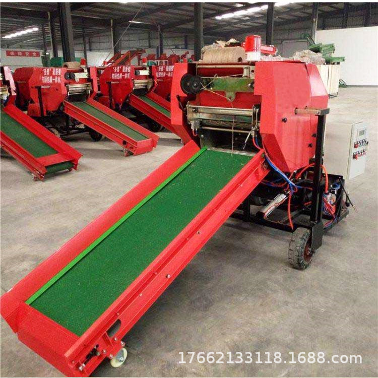科瑞牧草打捆包膜机 玉米秸秆全自动液压打包机 牛羊饲料打捆机