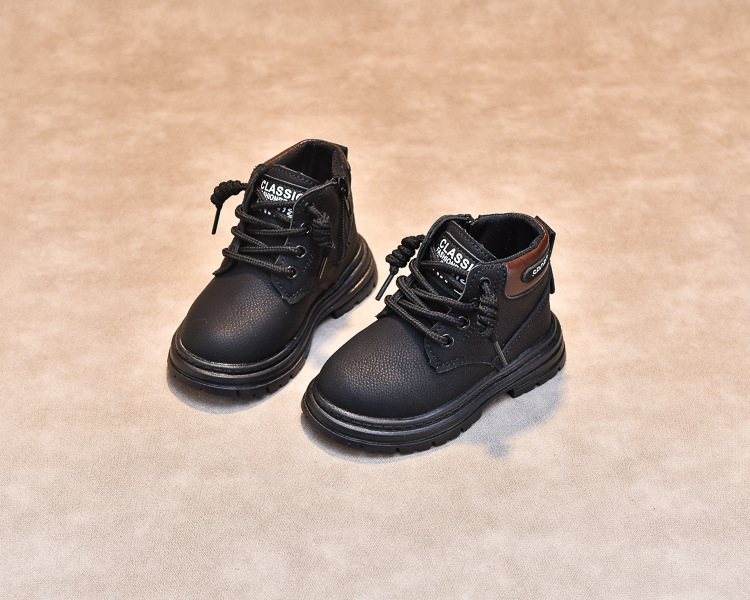 Kindermartinstiefel Aus Leder Für Jungen Und Mädchen Herbst_voghion.com