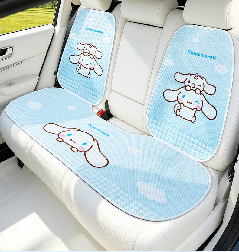 Summer Breathable Car Seat Cushion, Suitable for All Seasons, Cute Cartoon Seat Cover, Summer Cooling Pad, Ice Pad, Women's Car Seat Cushion