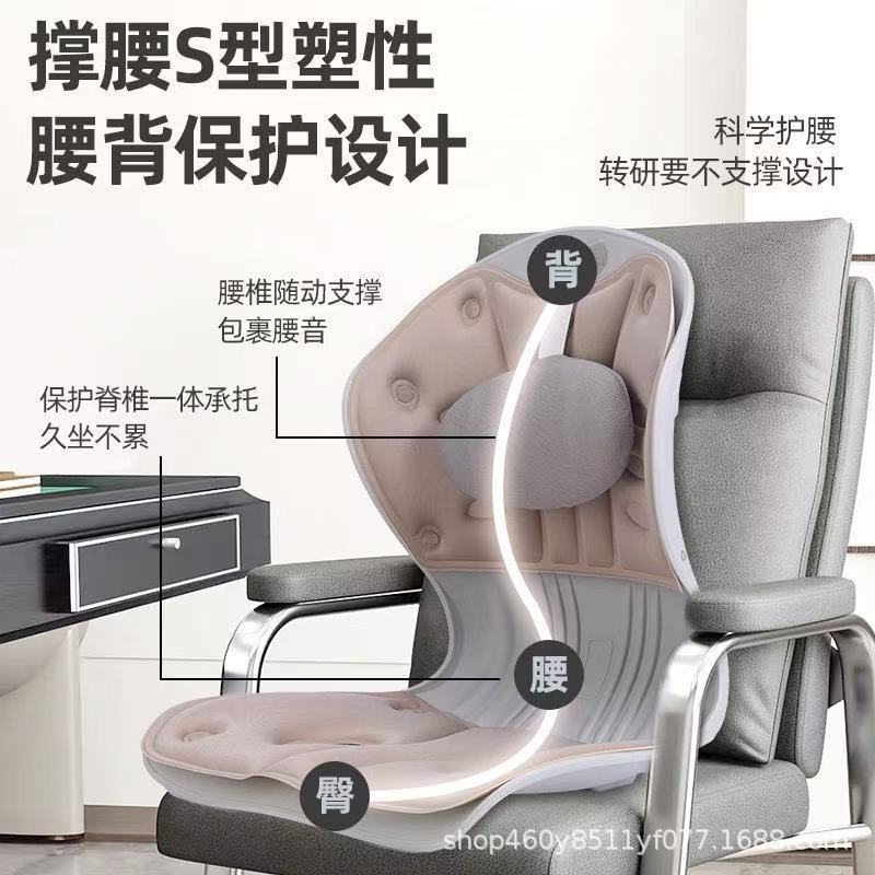 ♩ Waist Support Seat Cushion for Long Periods of Sitting in the Office, Waist Support and Back Cushion, One-Piece Molded Posture Correction Chair for Breastfeeding Students