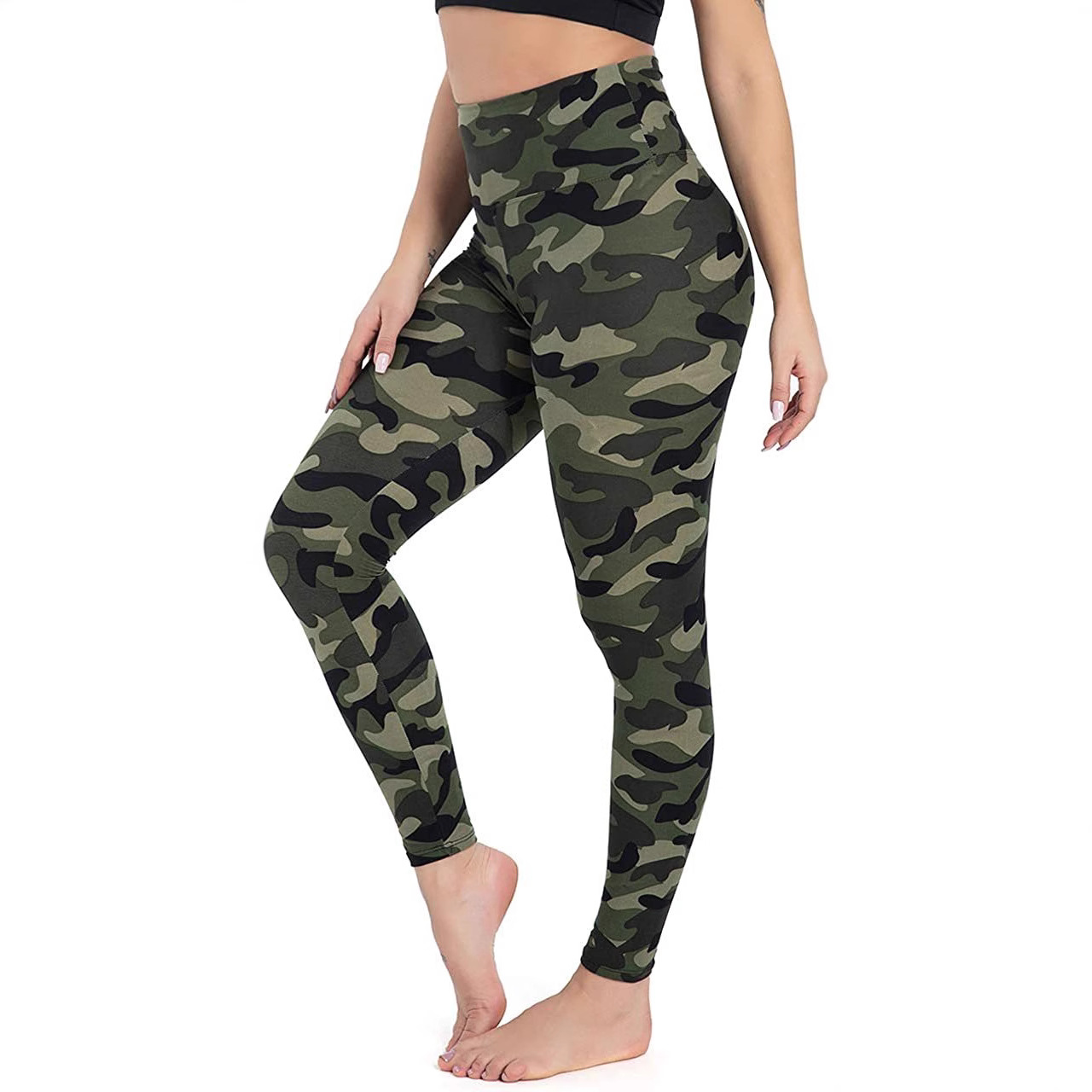 Wish New Women's Sports Fitness Running Digital Printing Yoga Pants Women's Pants Wholesale Yj816