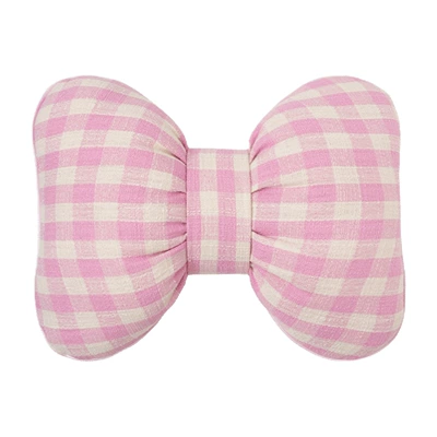 Headrest – Stylish Goddess Car Pillow - plaid-bow-waist-pink