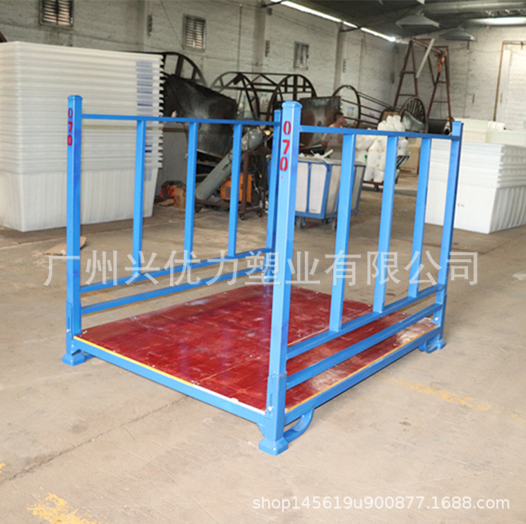 加厚稳固印染仓库用布匹存放巧固架/折叠式钢制立柱堆垛架