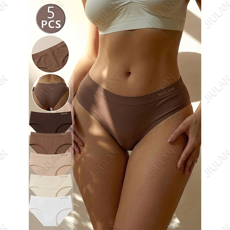 European Size Women's Underwear Exclusively Available on Tiktok Temu Shein, Seamless Retro-Colored Leggings