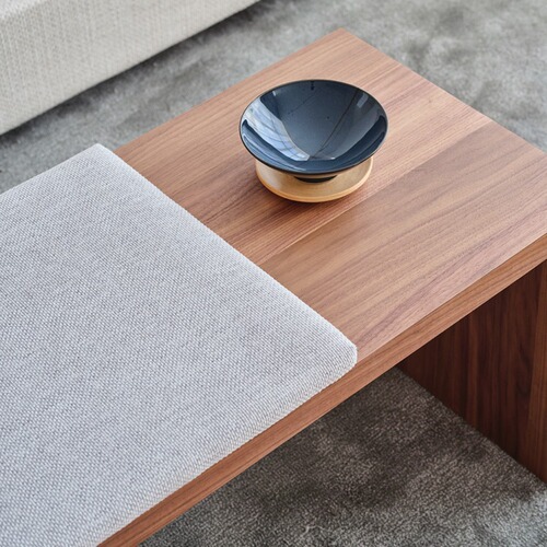 Coconordic/Moom Natural Modern Minimalist Dining Table and Stool, Bedroom Bed End Bench, Living Room Nordic Japanese Bench