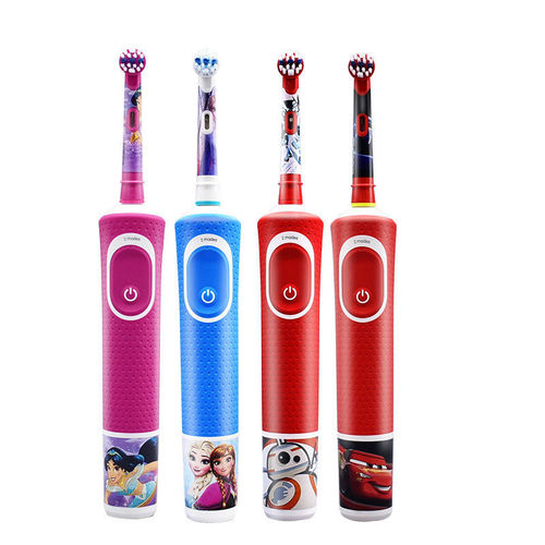 German Oral-B/OralB Kids Electric Soft Brush D12513K, Rechargeable, Suitable for Ages 3-6-12, Model d100k