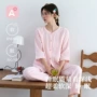 七分袖夏季女士格子家居服