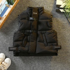 Boys and girls vests 2023 autumn and winter new baby style vests children's style warm windproof cotton clothes winter clothes