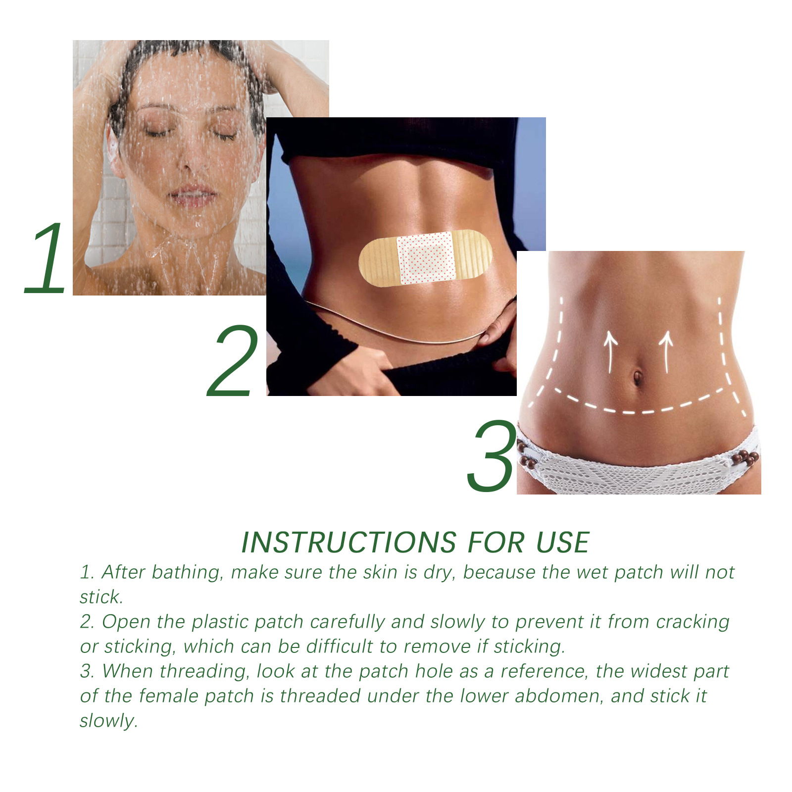 EELHOE Body Slimming Patch, aperto da barriga, modelagem dos músculos das coxas, revelando as curvas do corpo, suavizando a pele, modelagem corporal_voghion.com