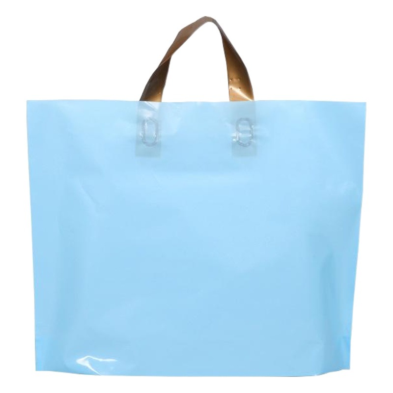 Bolsas de tienda de ropa para niños y niñas LOGO bolsa de plástico portátil de PE bolsa de regalo centro comercial bolsa de embalaje de compras al por mayor