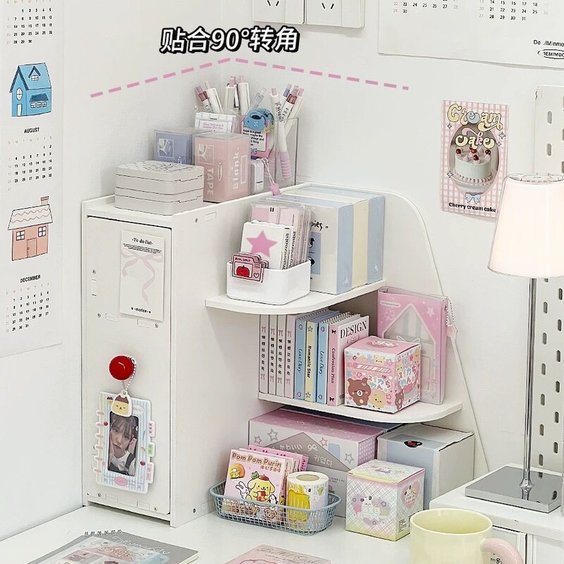 Desktop Corner Storage Box Organizer, Simple Dormitory Desk Office Workstation Organization Tool, Corner Storage Rack Desktop Corner Storage Box Organizer, Simple Dormitory Desk Office Workstation Organization Tool, Corner Storage Rack