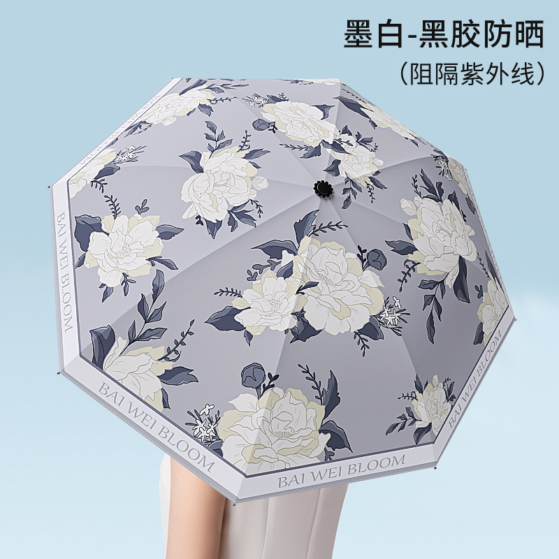 雨伞24骨自动大号森系女学生折叠伞双人防晒晴雨两用太阳伞批发伞|undefined