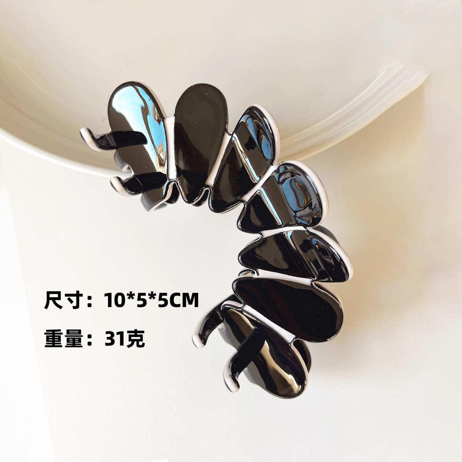 Acetato francés coreano agarrar clips de flores de alto nivel de sensación de cabeza trasera temperamento de cabello universal nicho de diseño de mujeres