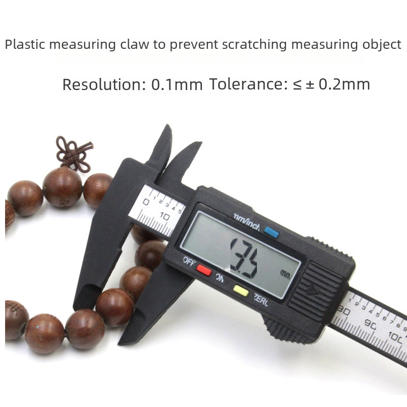Electronic plastic small jewelry walnut, with LED display, 100mm