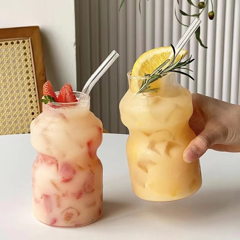 クリエイティブイン高ホウケイ酸ガラス乳酸菌ミルクカップジュースミルクティードリンクカップアイスアメリカンコーヒー|undefined