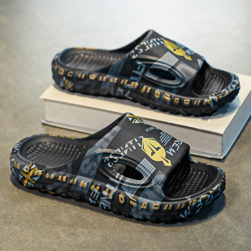 Men's Trendy Outdoor National Flag Slippers Fashion Thick-Soled Slide Sandals Summer Casual Soft-Soled Sandals Men's Trendy Outdoor National Flag Slippers Fashion Thick-Soled Slide Sandals Summer Casual Soft-Soled Sandals