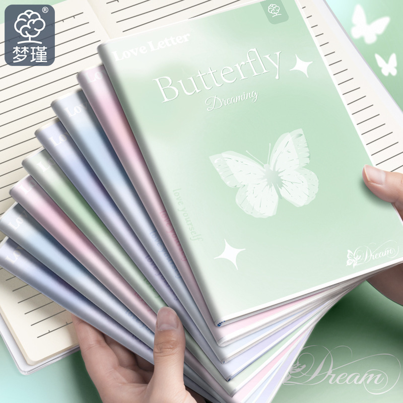 Oficina de estudiantes Libro grueso de alto perfil Tarjeta de cuaderno Graffiti Libro fresco pequeño B5 Funda de goma Cuaderno A5