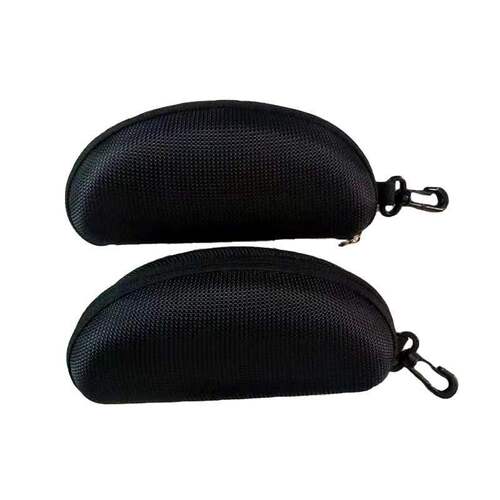 Manufacturer wholesale sales fashionable zipper eyeglass case, anti-pressure eyeglass case, black hook sunglasses case, wholesale eyeglass case